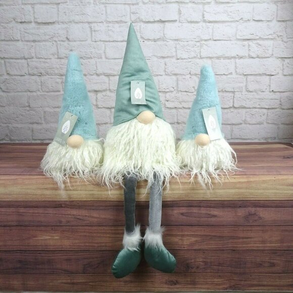 3-Set Gnome Home Decor Lights-Up Christmas Holidays Fleece Felt Fabric New - Picture 2 of 12